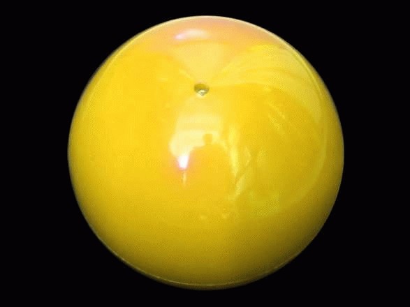 Rhythmic gymnastics ball 360g yellow
