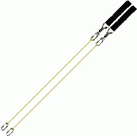Poi Chain Yellow with Black Single Leather Adjustable