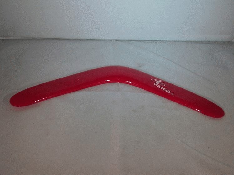 Single Firetoys simple basic boomerang - red
